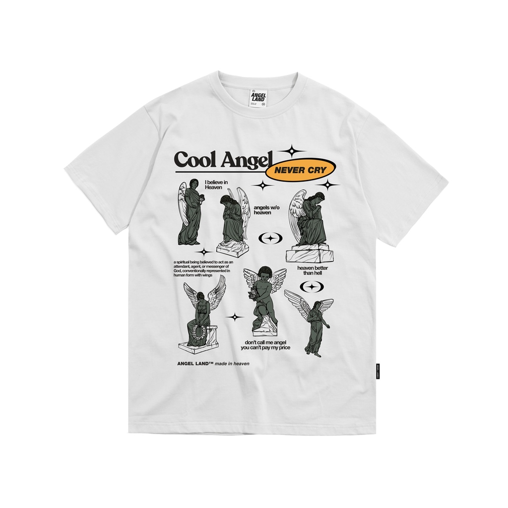 Áo Thun Angel-Land Cool Angel Milky White T-shirt - CAT