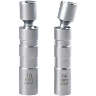 Cờ lê bugi 12 góc Đa năng Khớp tường mỏng linh hoạt 3 / 8 Bugi tay áo