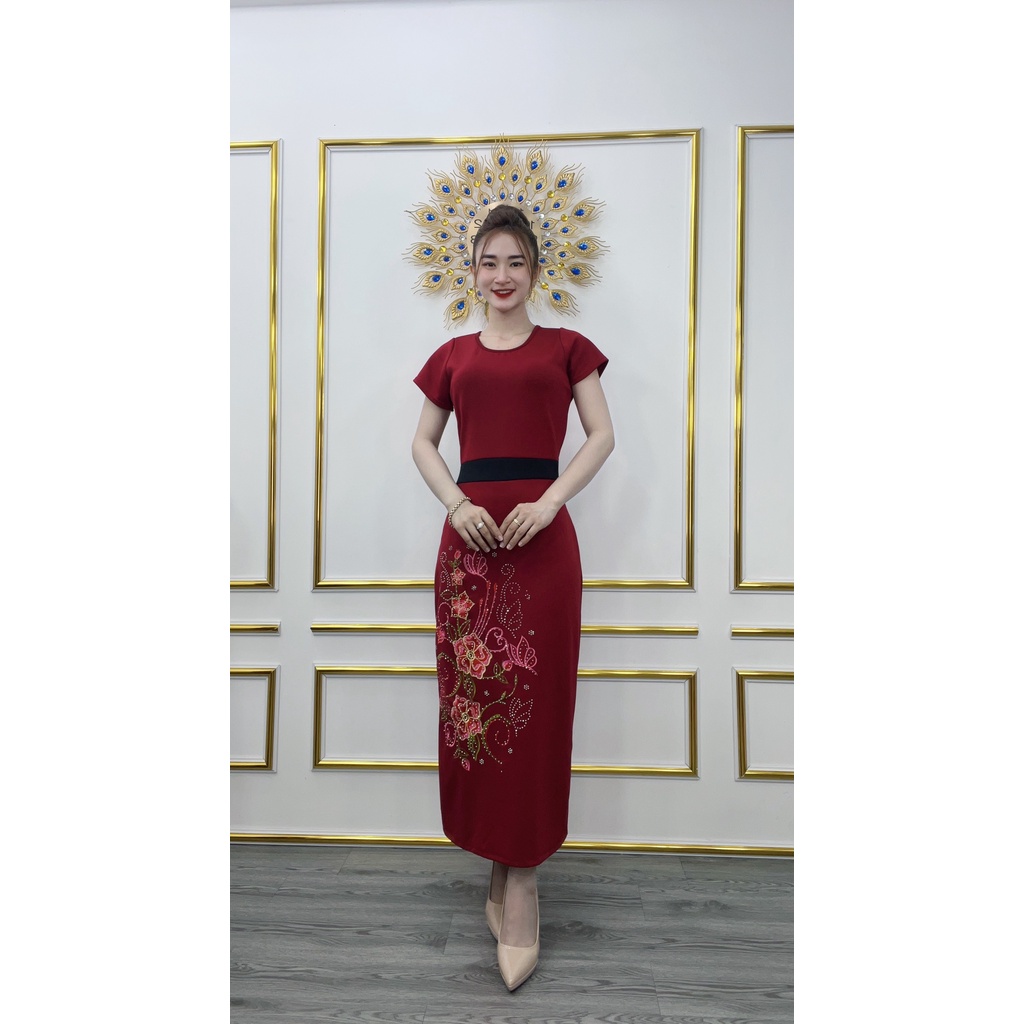 ĐẦM VEST TRUNG NIÊN THÊU 3D DÀNH CHO MẸ