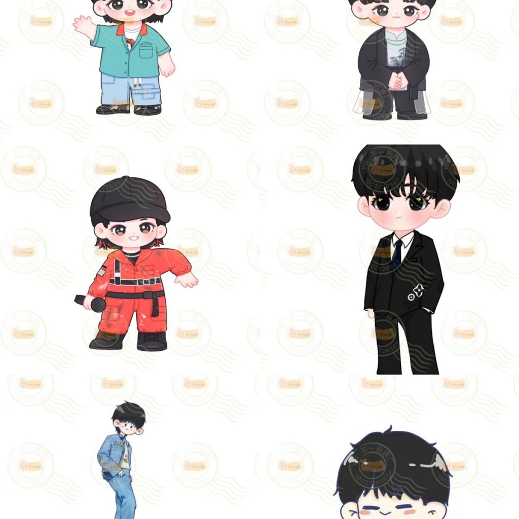 TNT Junior 9.9 Acrylic Stand Up Keyclasp Blind Box với khóa đứng