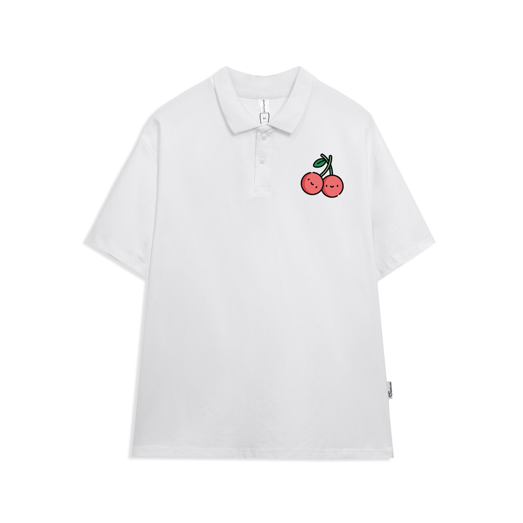 Áo polo nữ form rộng có cổ đẹp chất cotton form unisex PL012 Miucho in hoạ tiết