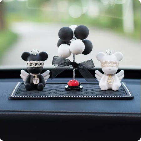 Set Gấu Thiên Thần Xinh Xắn Trang Trí Taplo Oto, Nước Hoa Oto