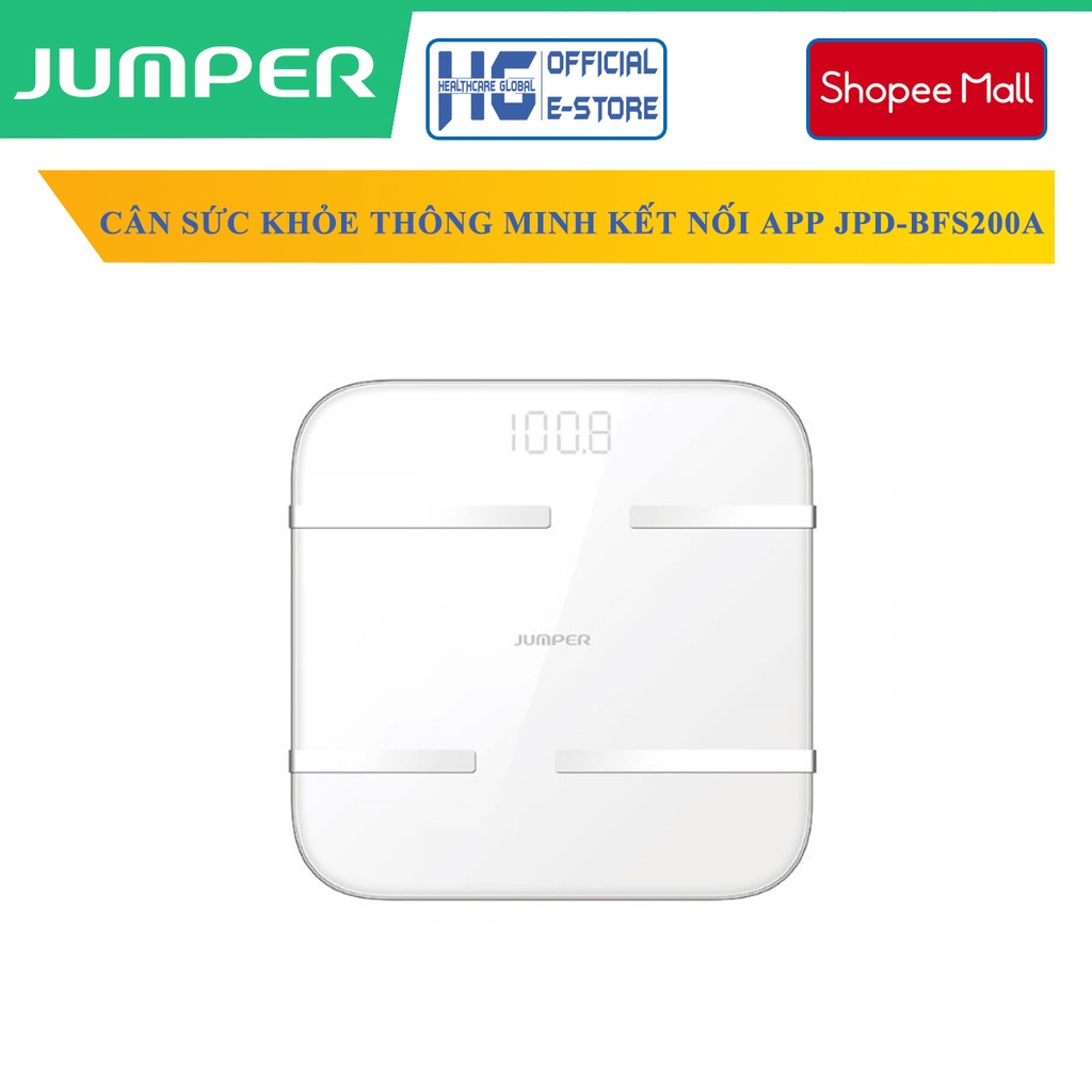 Cân Điện Tử Phân Tích Sức Khoẻ Thông Minh Jumper JPD-BFS200A | Kết Nối APP , Phân Tích 14 Chỉ Số Cơ Thể