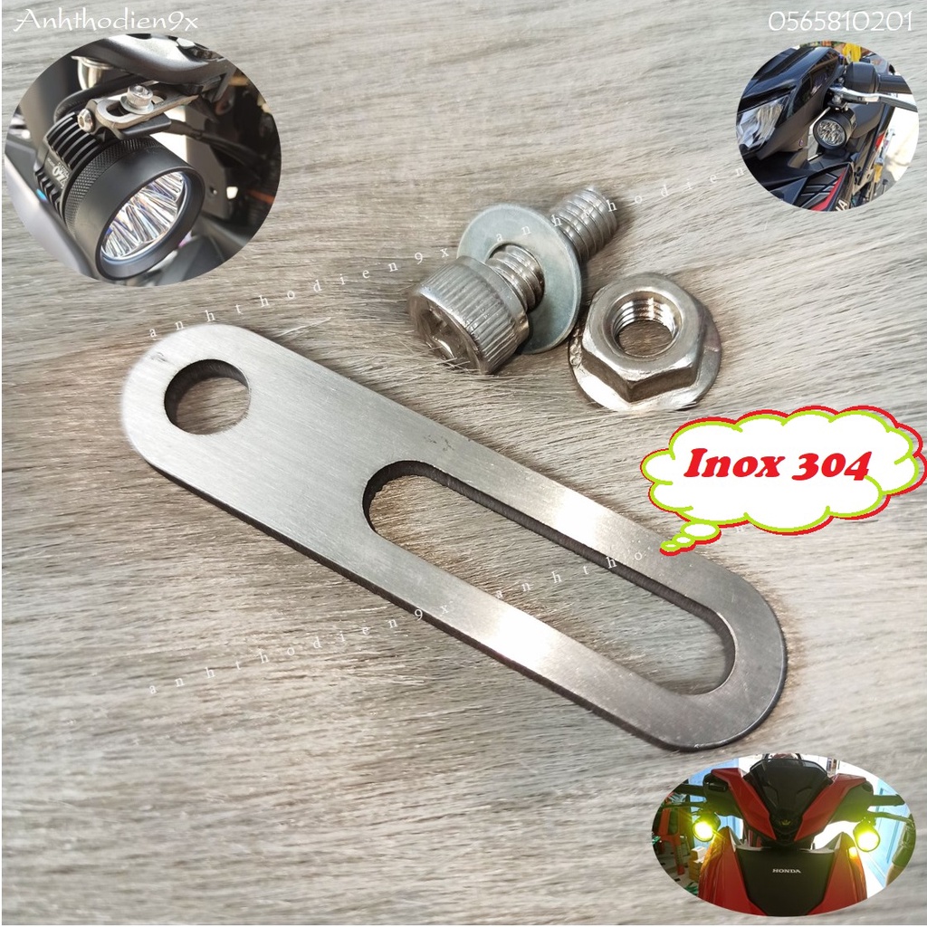 (New 2023) Pát CNC Inox 304 Lắp L4x Vị Trí Dưới Tay Thắng Winner, Ex150,...