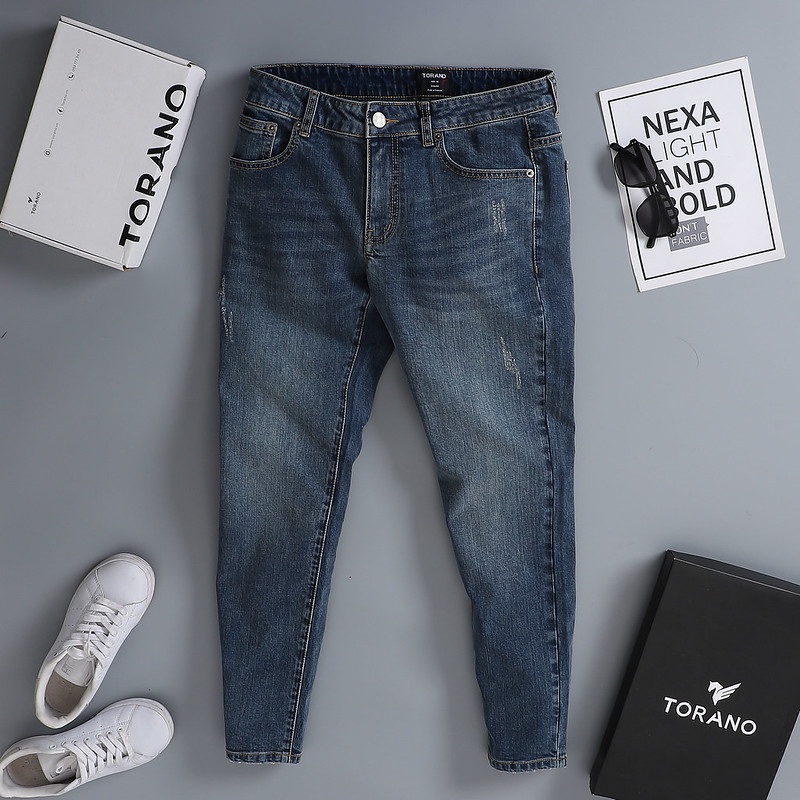 Quần Jean nam TORANO dáng basic Slim Co Giãn Tốt, Không Bai Xù, Bền Màu, Phom Trẻ Trung CABJ021
