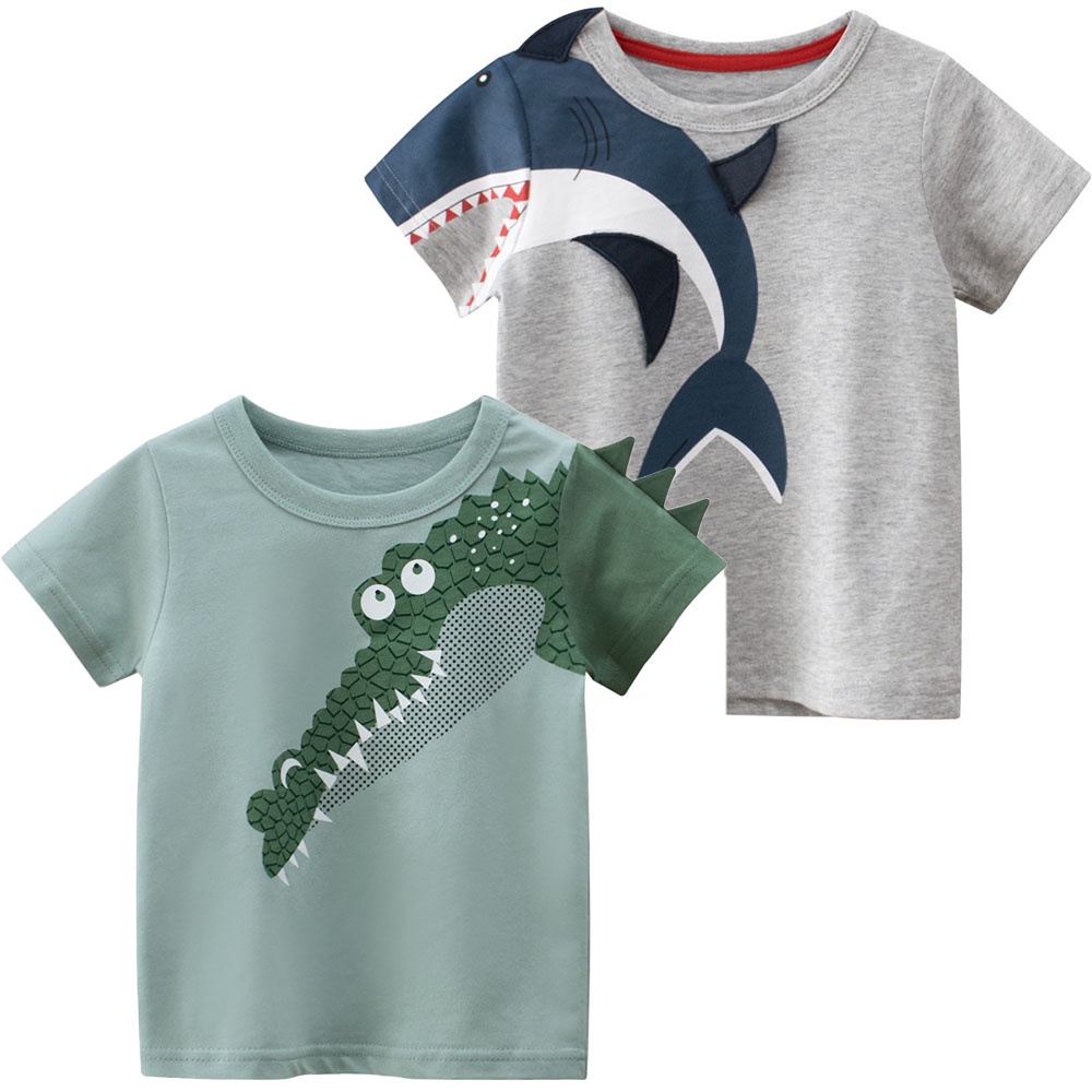 Áo Thun Tay Ngắn In Họa Tiết Hoạt Hình Thời Trang Mùa Hè 2023 Cho Bé