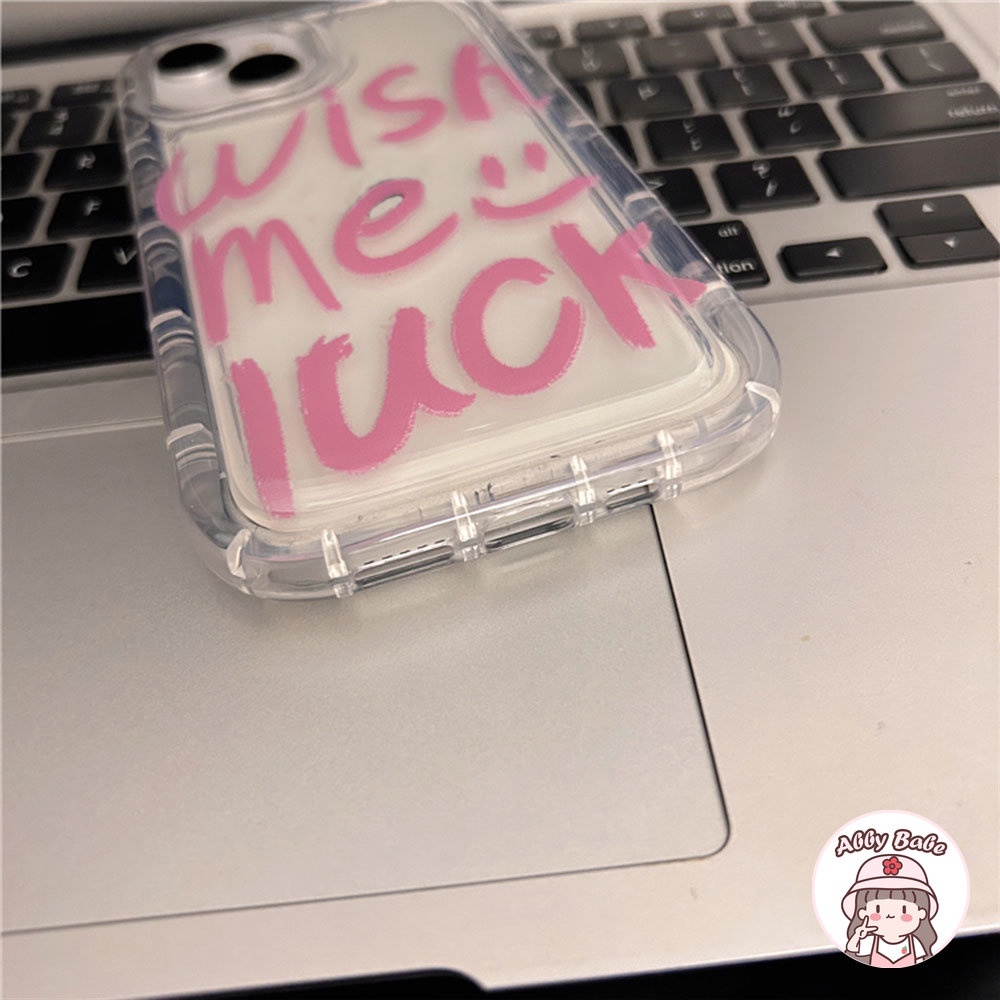 Ốp Điện Thoại TPU Mềm Chống Mồ Hôi In Chữ Get Lucky Cho IPhone 14 Pro Max 13 12 11 Pro Max