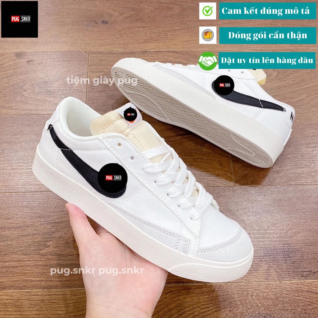 {Sẵn} Giày thể thao Blazer Low Móc Đen - Bản chuẩn like au cao cấp, hoàn hảo chi tiết ( ảnh thật shop chụp )