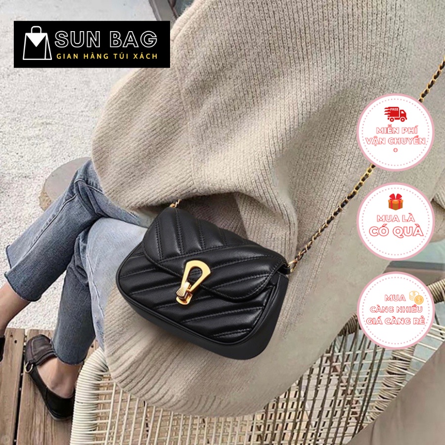 Túi xách nữ đeo chéo, đeo vai Sun Bag, dùng đi chơi, đi học, đi làm, chất da đẹp, thời trang cao cấp size 18cm SB420
