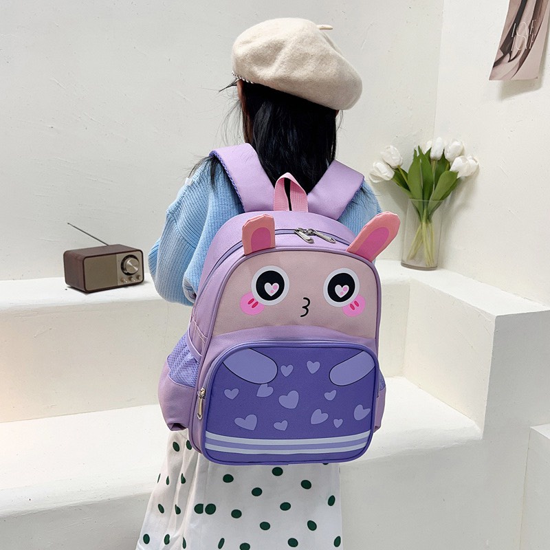 Balo đi học,cặp sách siêu nhẹ thoáng khí họa tiết hoạt hình cho bé trai bé gái