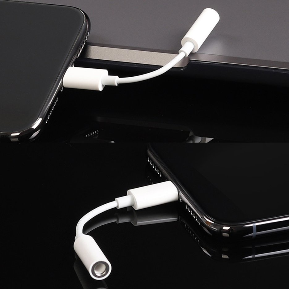 3.5mm Jack Audio Cable Adapter for iPhone X XS Max 8 7 Plus Earphone Splitter