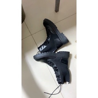 [Order] Boot Ulzzang Cổ Nỉ - Bốt Da Nữ Ulzzang