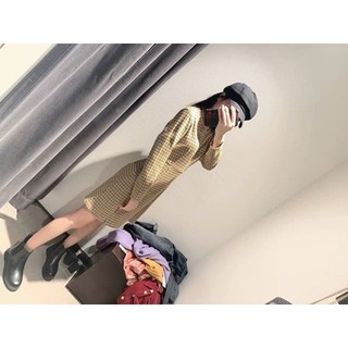 [ ORDER ] Giày bốt cao cổ đế bằng chất da