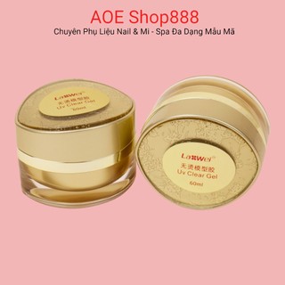 Gel đắp móng Lawei 60ml chính hãng - Gel lạnh đắp móng loại xịn không chảy, đậm đặc, vào form rất nhanh