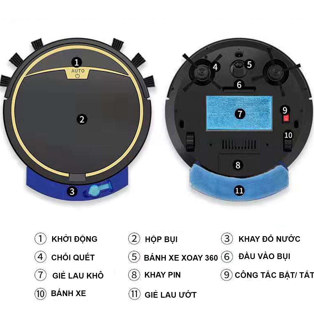 [SIÊU SALE] Máy Hút Bụi Thông Minh RS600. Robot Hút Bụi ĐK qua APP điện thoại, lực hút mạnh,Làm việc theo sơ đồ. | BigBuy360 - bigbuy360.vn