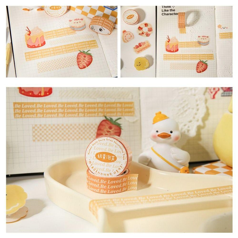 Miếng Dán PET Họa Tiết Trái Tim Dễ Thương Dùng Trang Trí Sổ Tay DIY