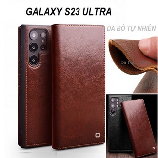 Bao da samsung s23 ultra / s23 plus qlino wallet da bò thật