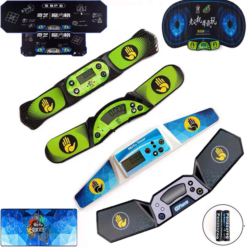 Đồng Hồ Bấm Giờ Rubik Timer - Máy Đếm Thời Gian Chơi Rubic - Thảm Chơi Rubik Cao Cấp