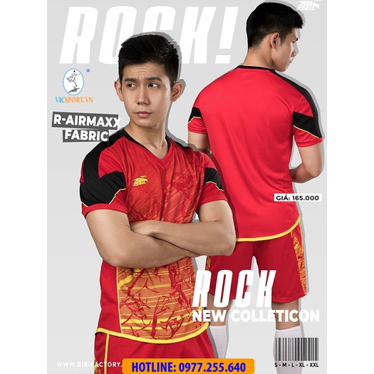 Quần Áo Thương Hiệu RIKI ROCK Chất Lượng Cao Cấp, Áo Đá Bóng Không Logo - Vicsport
