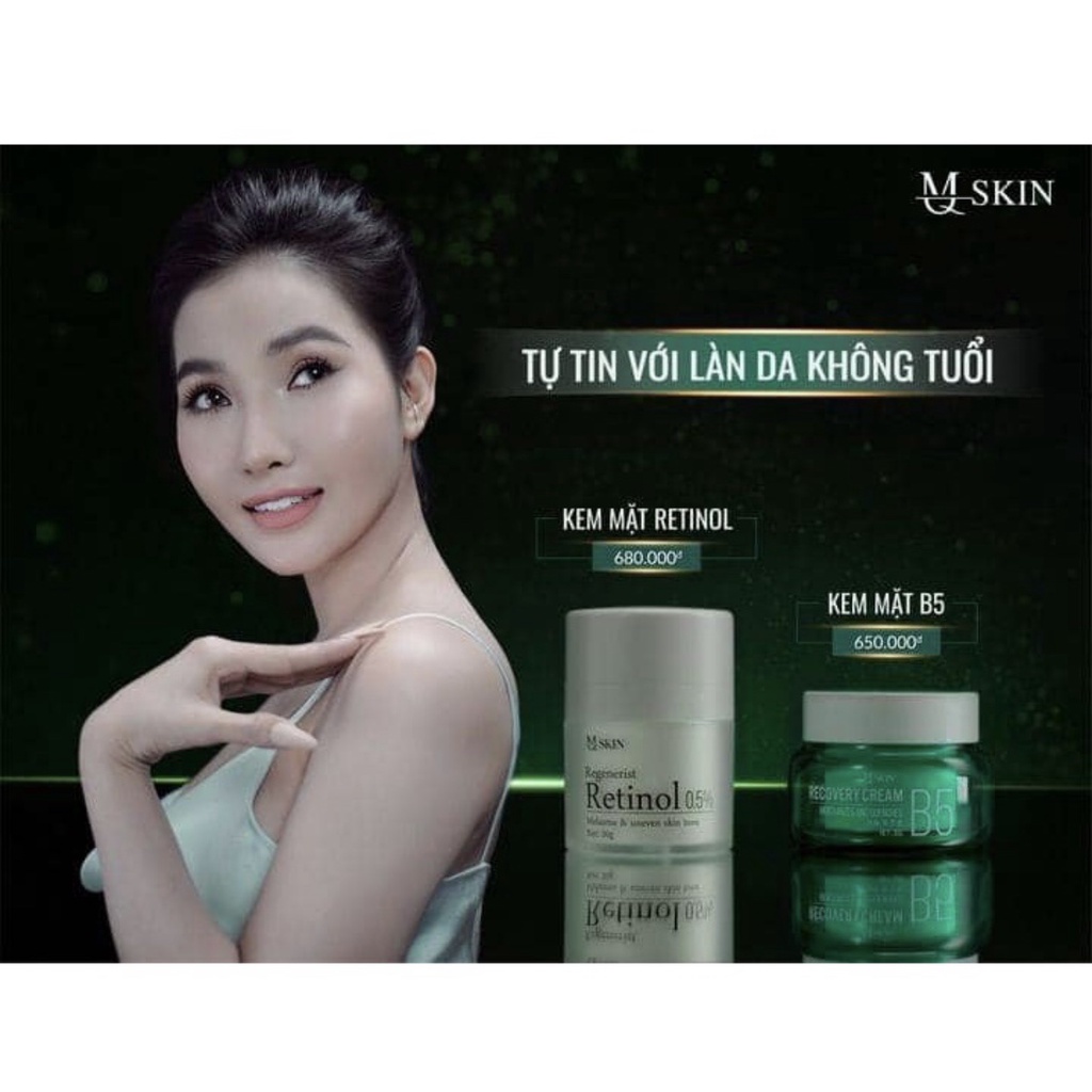 Combo tiết kiệm kem Face Retinol MQ SKIN 0,5% + Kem dưỡng phục hồi da B5 MQSKIN chính hãng