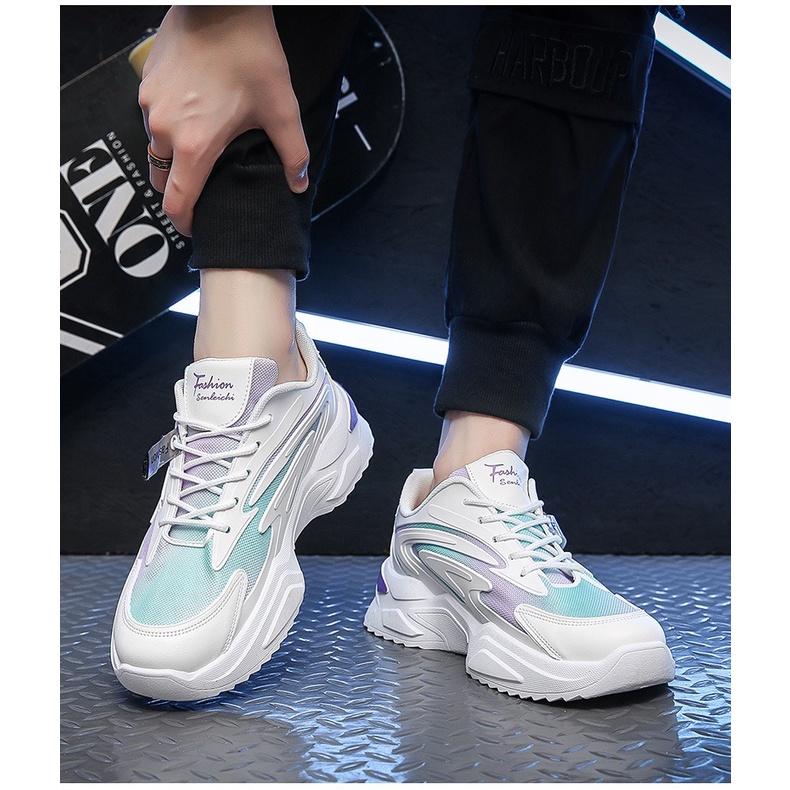 Giày chạy bộ nam dáng thể thao phối màu loang thời trang Hàn Quốc G84 Next Fashion