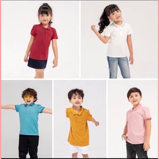 Áo PoLo Cho Bé Nam Nữ 2-10tuổi, Áo phông polo trẻ em chất poly cotton mềm mát co giãn 4 chiều thoáng mát