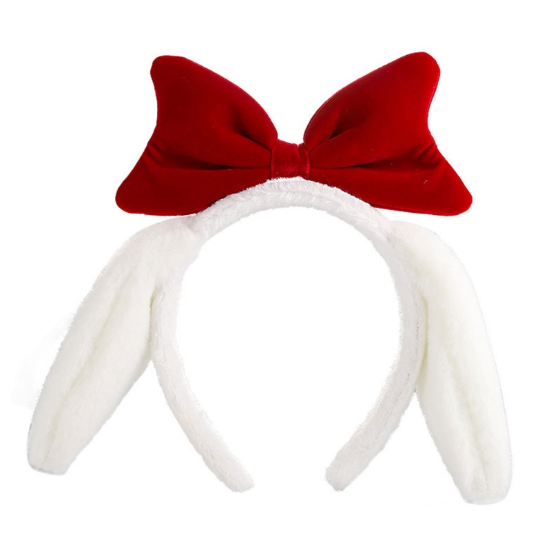 Băng Đô Cài Tóc Hình Tai Thỏ Bằng Lông Nhung Dễ Thương Xinh Xắn