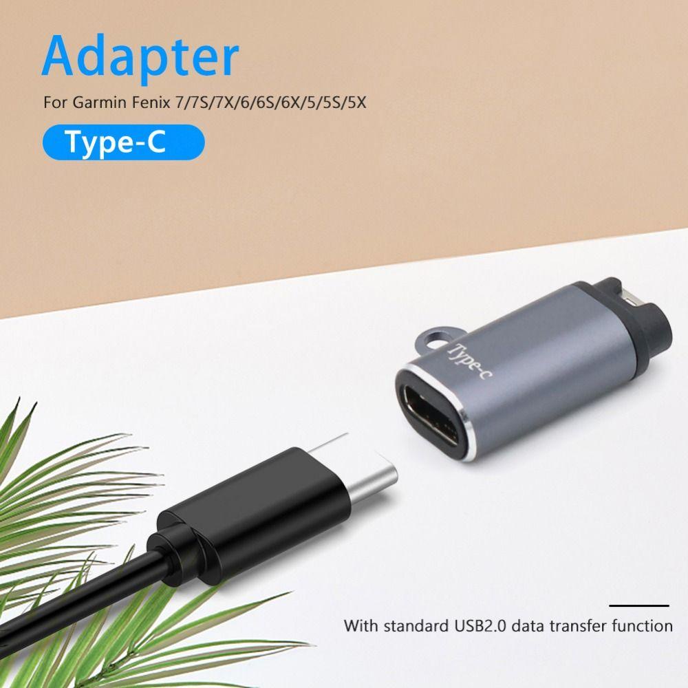 MYRONGVN Đầu Chuyển Đổi Micro USB Type C Cho Garmin Fenix 7X / 6 / 6S / 6X