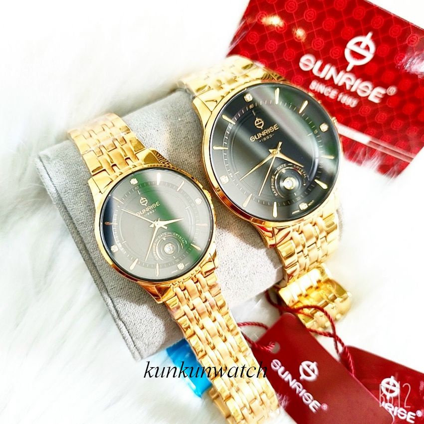 Đồng Hồ Nam Nữ SUNRISE 1223SA - 2223SA  Lịch Ngày Authentic