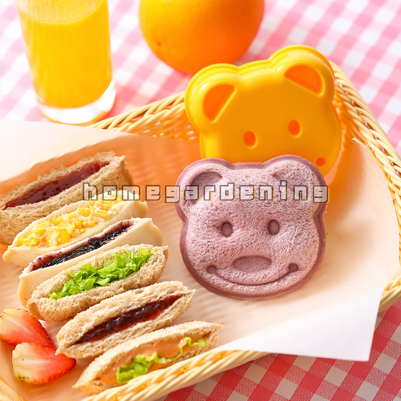Khuôn Cắt Bánh Mì Sandwich Hình Gấu Dễ Thương