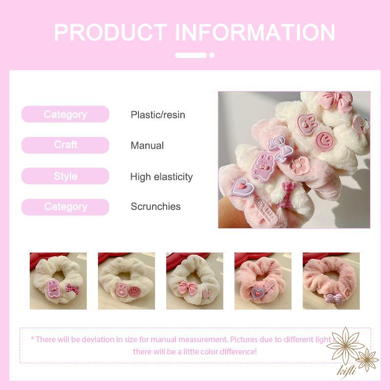 Dây Cột Tóc Lông Nhung Dễ Thương Xinh Xắn Dành Cho Nữ