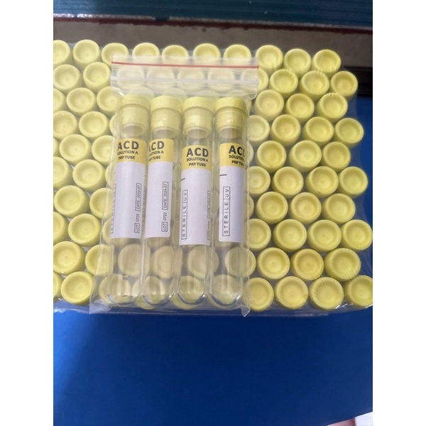 Hộp 100 Ống nghiệm ACD dùng lấy máu chân không sẵn chất chống đông dùng trong PRP 8,5ml hàng Mỹ
