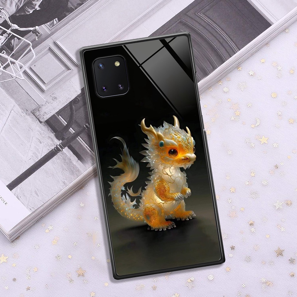 Ốp kính Samsung Note 10 Lite hình 12 con giáp cute dễ thương đẹp lung linh