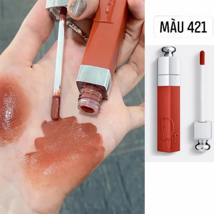 [Chính Hãng] Son dior 421 màu cam đất [New 2022],Addict Lip Tattoo,sắc đỏ trầm ấm,chất son lên môi thấm nhanh.