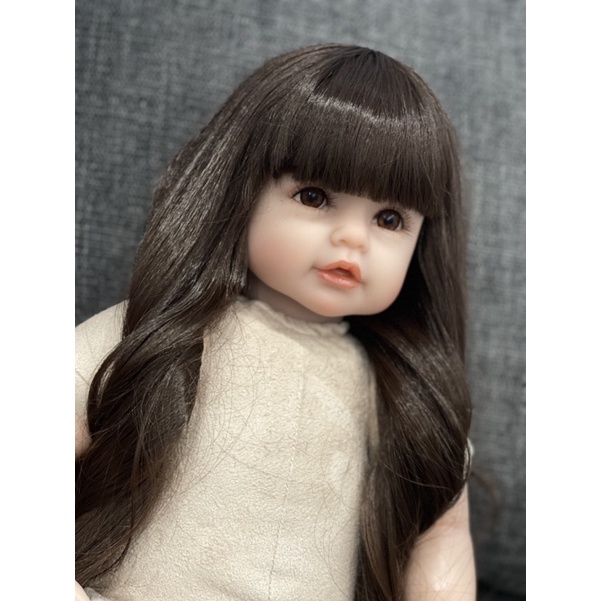 Búp Bê 22Ich Môi Cong  Nhựa Tái Sinh - Slicon Mềm Baby Dolls