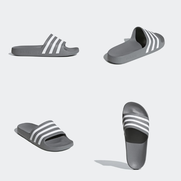 Dép chính hãng Adilette Aqua All Black đúc nguyên khối quai ngang không thấm nước