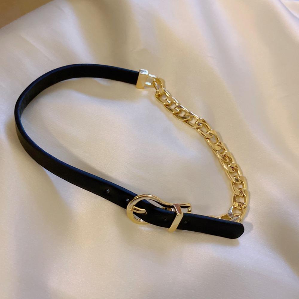 MOCHO Vòng Cổ Choker Bản To Màu Đen Phong Cách Rock Cổ Điển Cho Nữ