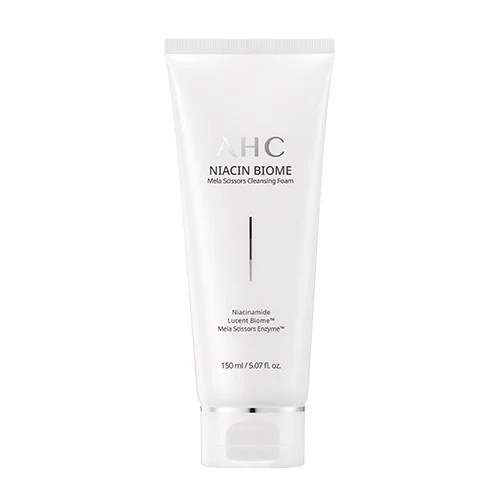 Sữa Rửa Mặt Cấp Ẩm Sáng Da AHC Niacin Biome Mela Scissors Cleansing Foam 150ml