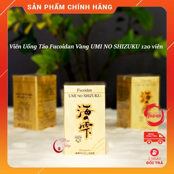 Fucoidan vàng UMI NO SHIZUKU Loại Viên Nang - Hàng nội địa Nhật Bản