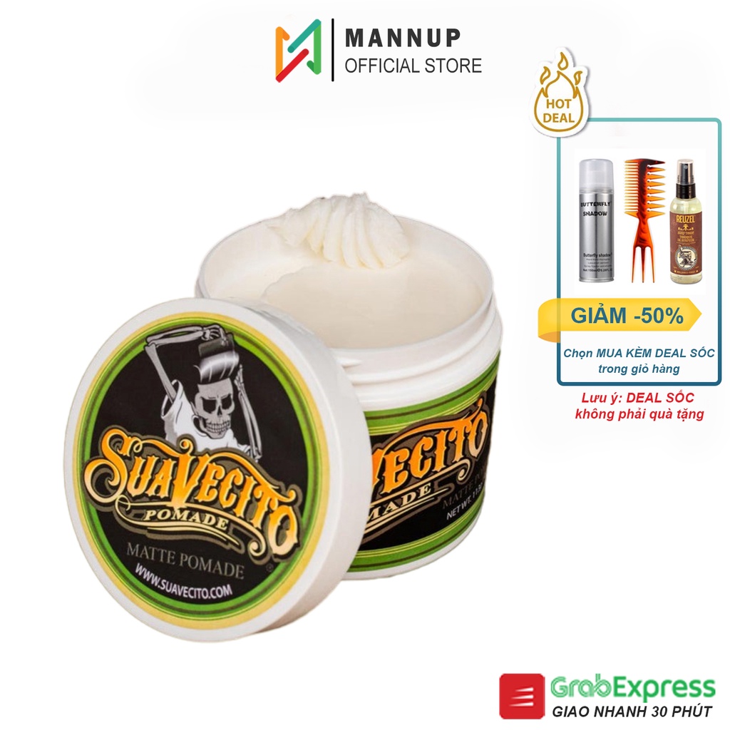 [Chính Hãng 100%] Sáp Vuốt Tóc Suavecito Matte Pomade - 113g