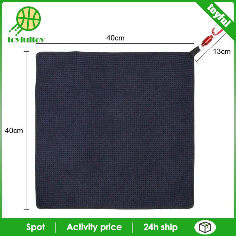 Khăn Lau Gậy Đánh Golf 40x40cm Có Kẹp Tiện Dụng
