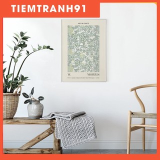 Tranh treo tường | Triễn lãm-William Morris Vintage Floral Pattern Art Print 05 , tranh canvas giá rẻ