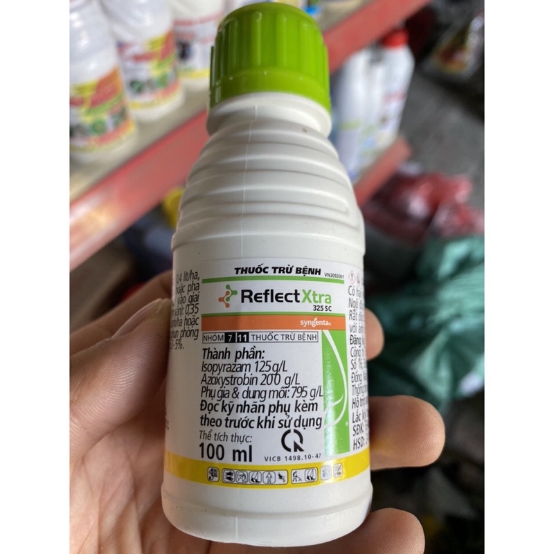 Thuốc trừ bệnh cao cấp Reflect Xtra 325SC chai 100ml Syngenta- Đac trị Phấn trắng, đốm đen trên hoa cây cảnh