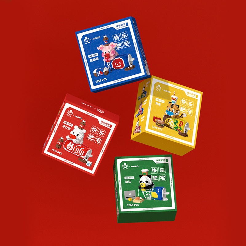 MÔ HÌNH LẮP RÁP HOẠT HÌNH ĐÁNG YÊU CHO BÉ - ĐỒ CHƠI XÉP HÌNH CHO BÉ ĐỰNG BÚT 6026 6029