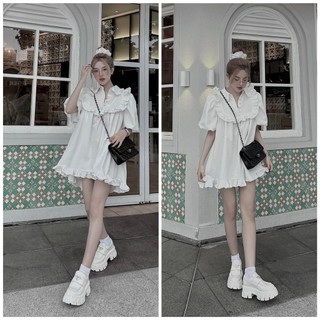VÁY BABY DOLL CỔ BÈO