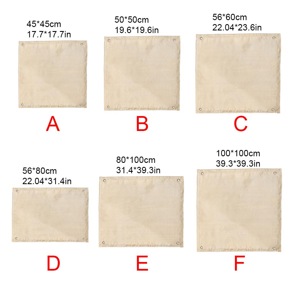 1 / 2 / 3 Thảm Nướng Cách Nhiệt Chống Cháy Có Thể Gập Lại Bảo Vệ Cho Hoạt Động Ngoài Trời