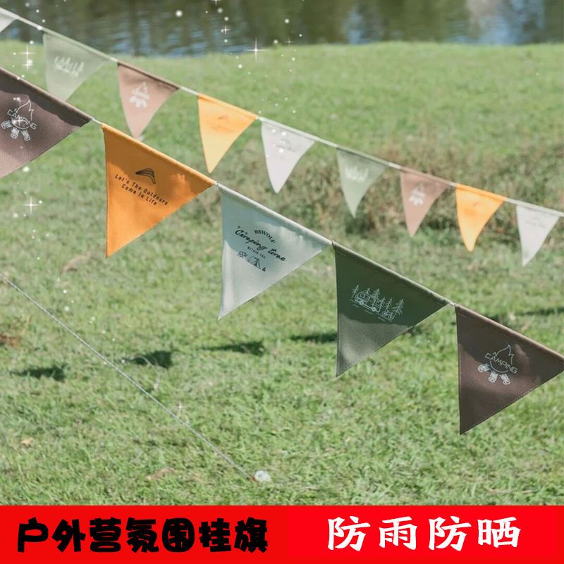 Dây Cờ Treo Trang Trí Lều Cắm Trại Ngoài Trời
