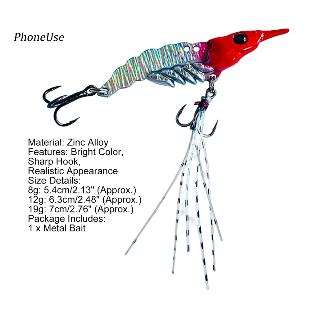 Pu Mồi Câu Cá Giả Bằng Kim Loại Có Thể Tái Sử Dụng