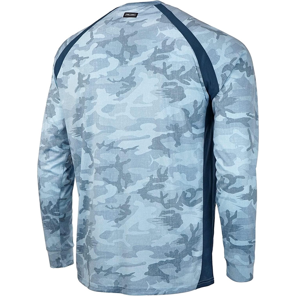 Áo Câu Cá PELAGIC Vaportek Tay Dài Họa Tiết Rằn Ri Chất Lượng Cao