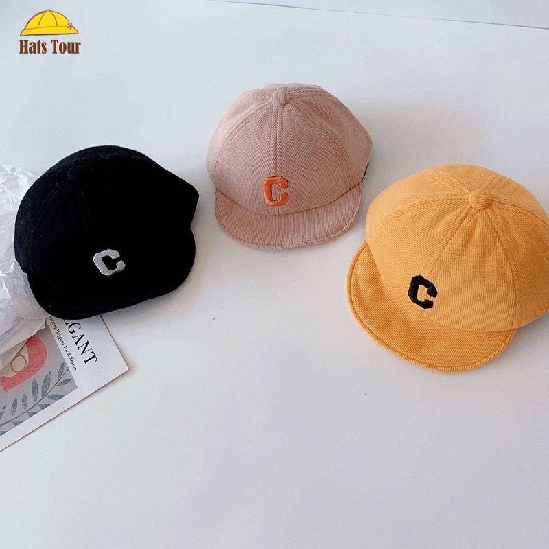 Mũ Lưỡi Trai Dệt Kim Thêu Chữ Có Thể Điều Chỉnh Kích Thước Cho Bé 1-3 Tuổi